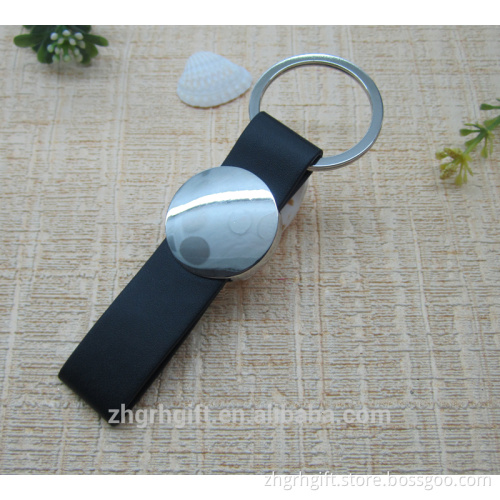 New Style Black Leather Keyring Luxury Key Chain